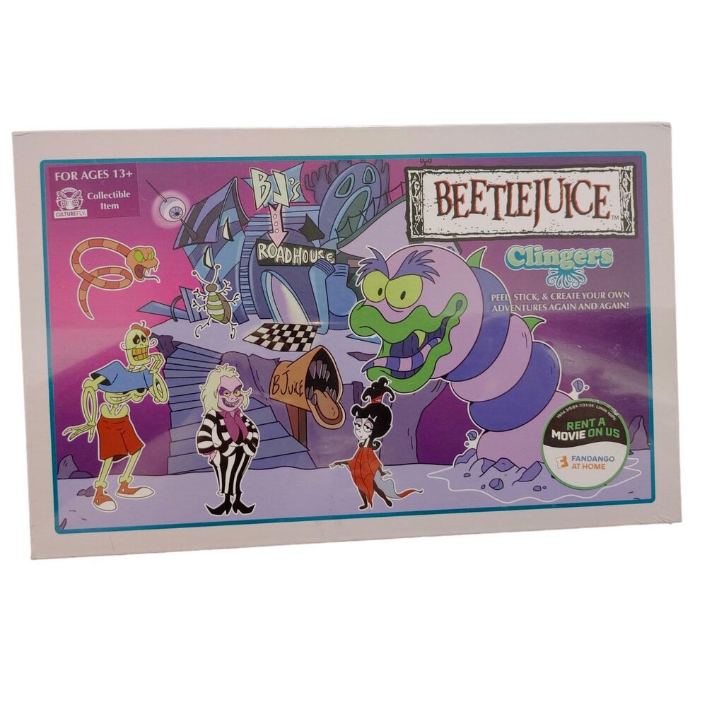 2024 CultureFly 1989 Animated Series Beetlejuice Clingers playset